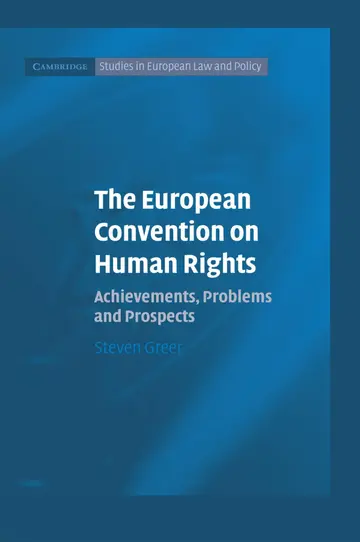 Cover of The European Convention on Human Rights