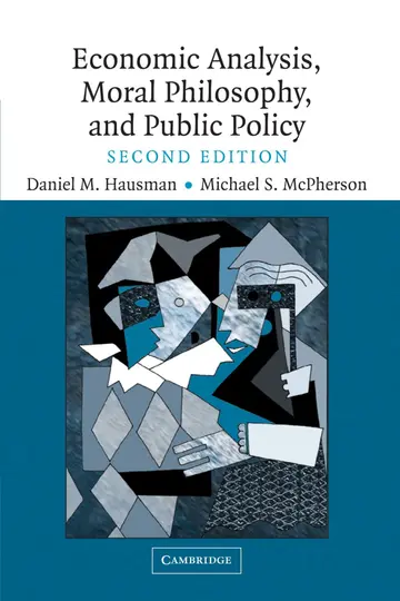 Cover of Economic Analysis, Moral Philosophy and Public Policy
