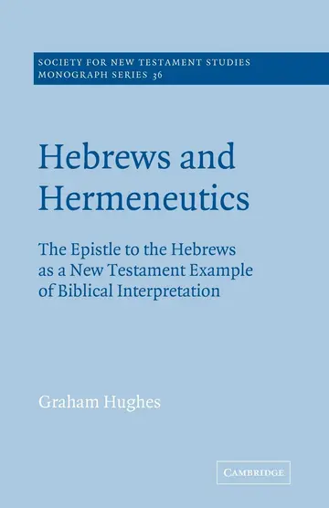 Cover of Hebrews and Hermeneutics