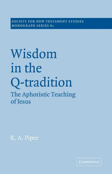 Cover of Wisdom in the Q-Tradition