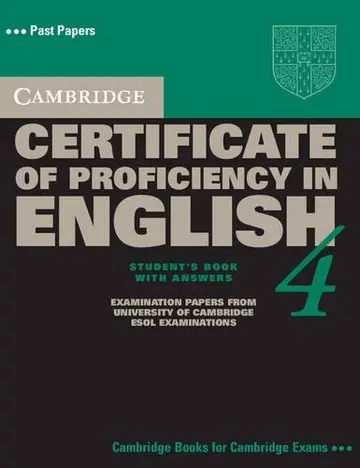 Cover of Cambridge Certificate of Proficiency in English 4 Student's Book with Answers