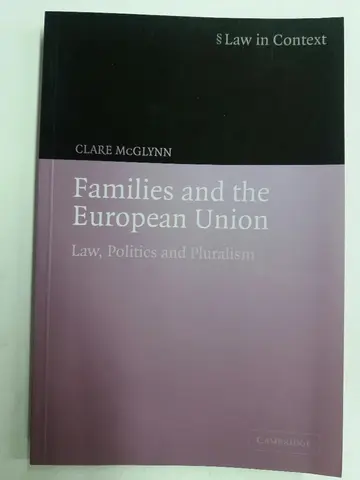 Cover of Families and the European Union (pb 2006)