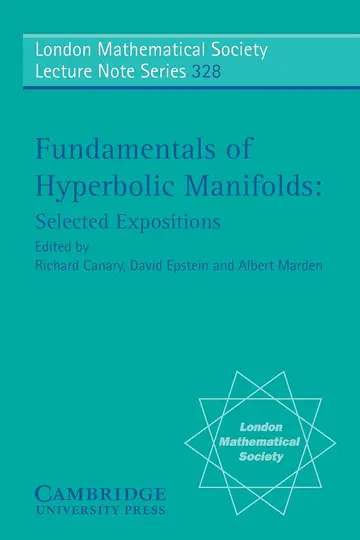 Cover of Fundamentals of Hyperbolic Manifolds (pb 2006)