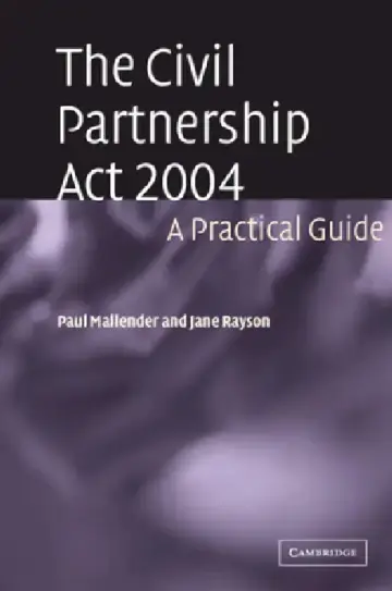 Cover of The Civil Partnership ACT 2004