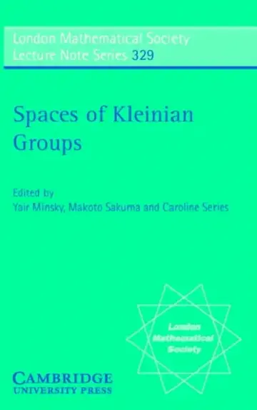 Cover of Spaces of Kleinian Groups