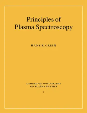 Cover of Principles of Plasma Spectroscopy