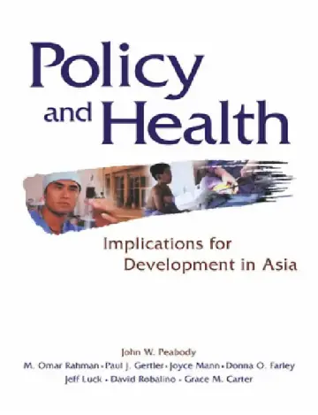 Cover of Policy and Health