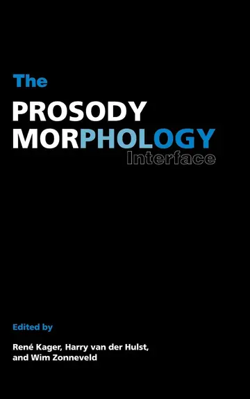Cover of The Prosody-Morphology Interface