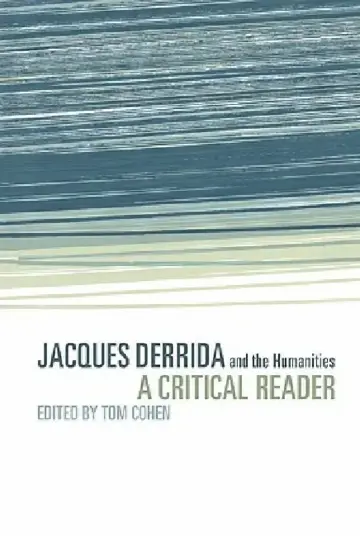 Cover of Jacques Derrida and the Humanities