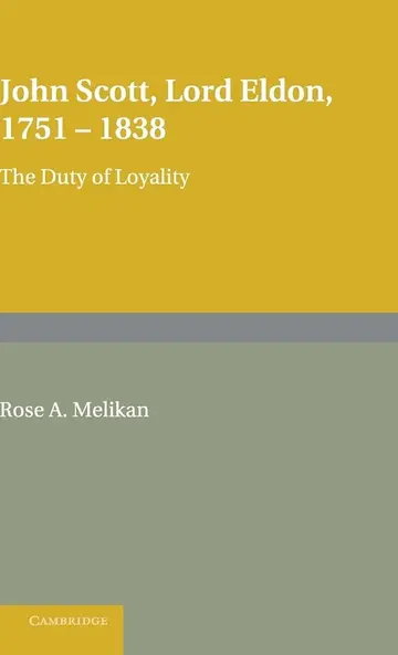 Cover of John Scott, Lord Eldon, 1751–1838