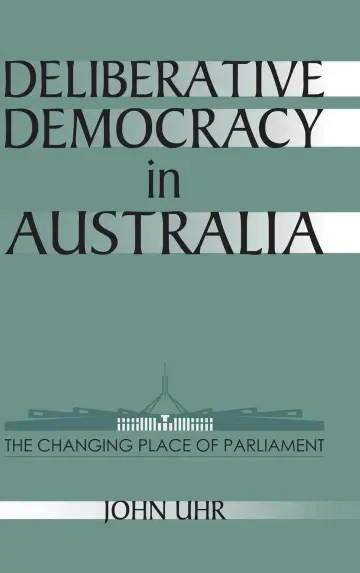Cover of Deliberative Democracy in Australia