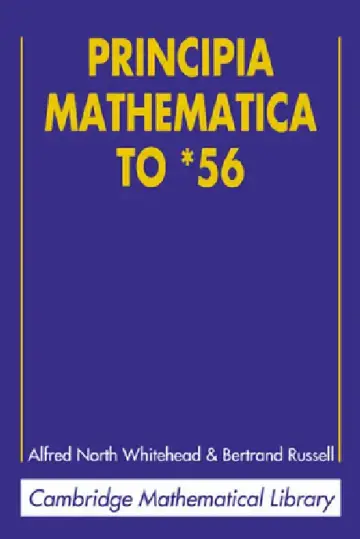 Cover of Principia Mathematica to *56