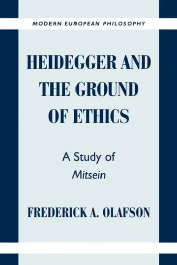 Cover of Heidegger and the Ground of Ethics