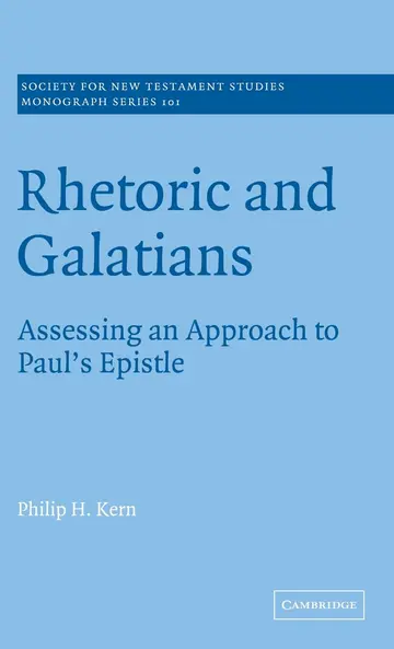Cover of Rhetoric and Galatians