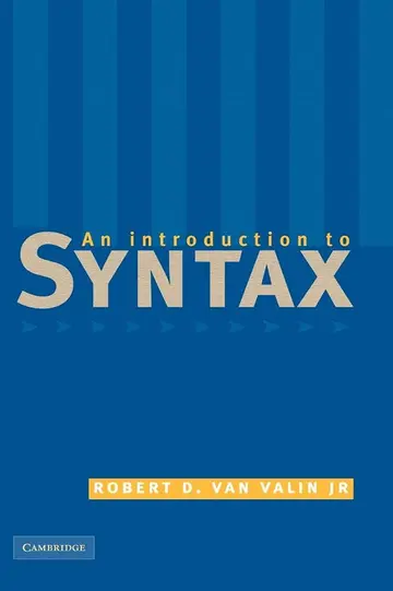 Cover of An Introduction to Syntax