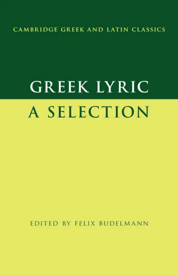 Cover of Greek Lyric