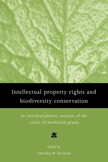 Cover of Intellectual Property Rights and Biodiversity Conservation