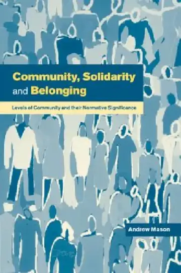 Cover of Community, Solidarity and Belonging