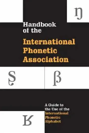 Cover of Handbook of the International Phonetic Association