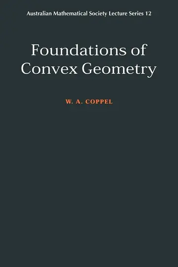 Cover of Foundations of Convex Geometry