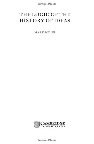 Cover of The Logic of the History of Ideas