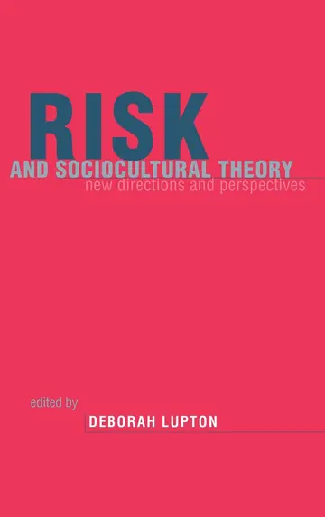 Cover of Risk and Sociocultural Theory