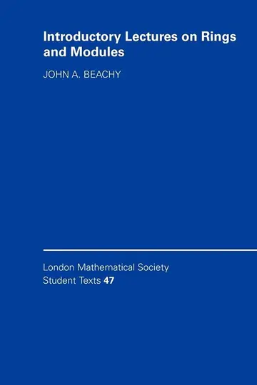 Cover of Introductory Lectures on Rings and Modules