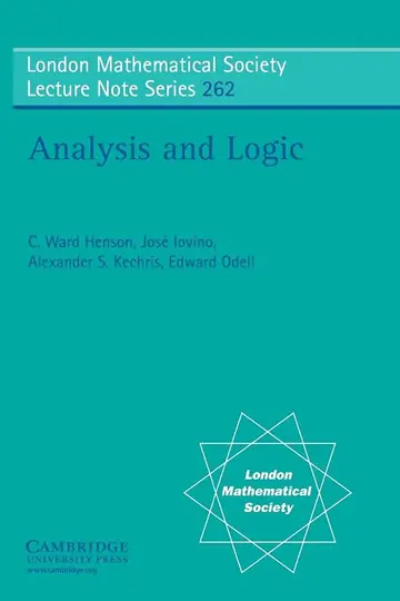 Cover of Analysis and Logic