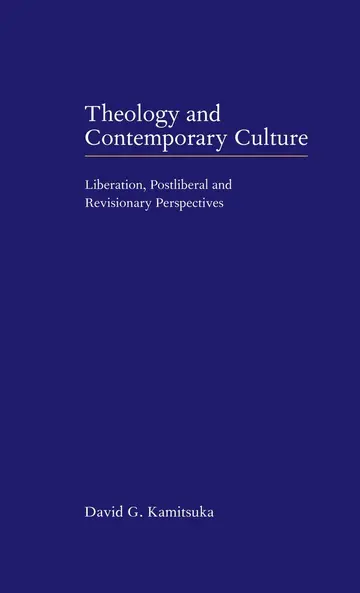 Cover of Theology and Contemporary Culture