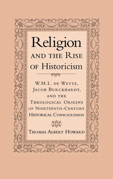 Cover of Religion and the Rise of Historicism
