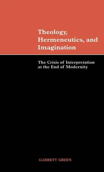 Cover of Theology, Hermeneutics, and Imagination
