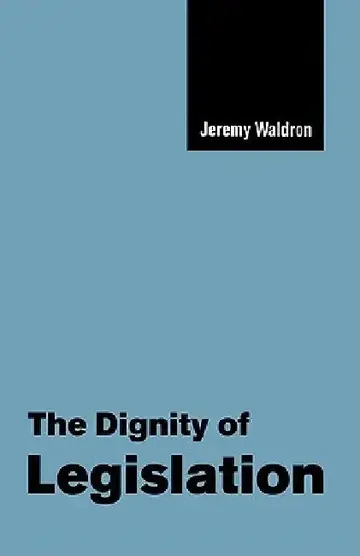 Cover of The Dignity of Legislation