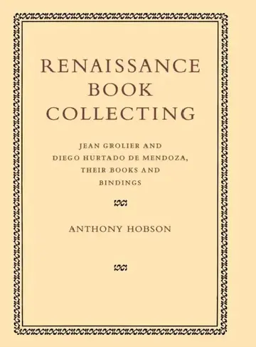 Cover of Renaissance Book Collecting