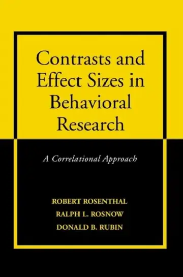 Cover of Contrasts and Effect Sizes in Behavioral Research