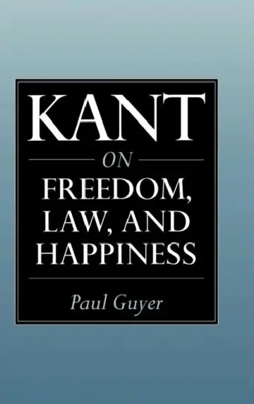Cover of Kant on Freedom, Law, and Happiness