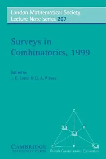 Cover of Surveys in Combinatorics, 1999