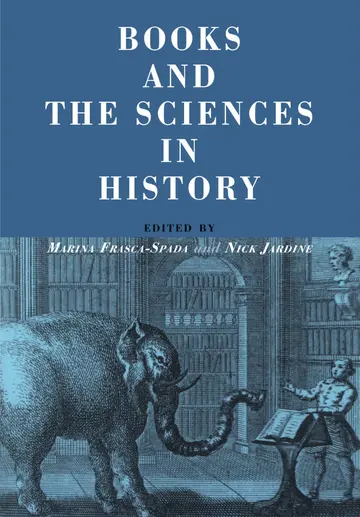 Cover of Books and the Sciences in History