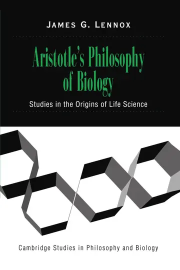 Cover of Aristotle's Philosophy of Biology