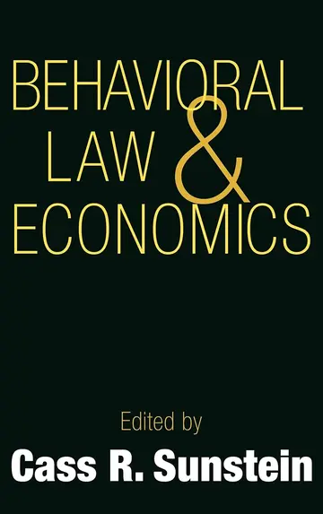 Cover of Behavioral Law and Economics