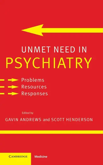 Cover of Unmet Need in Psychiatry