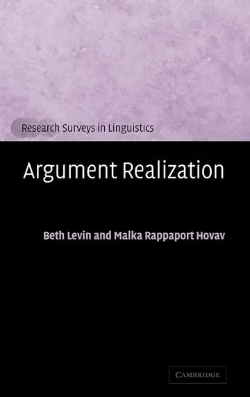 Cover of Argument Realization