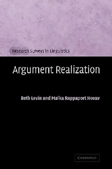 Cover of Argument Realization