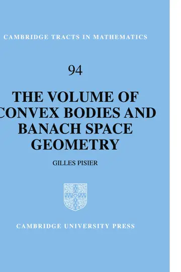 Cover of The Volume of Convex Bodies and Banach Space Geometry