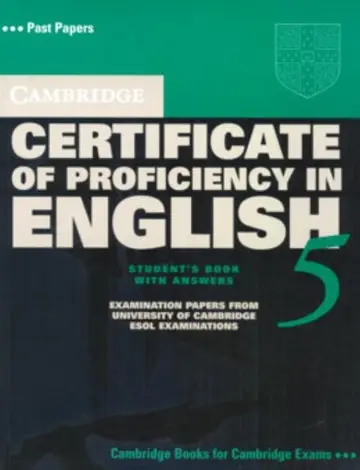 Cover of Cambridge Certificate of Proficiency in English 5 Student's Book with Answers
