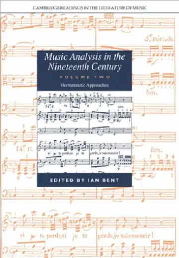 Cover of Music Analysis in the Nineteenth Century