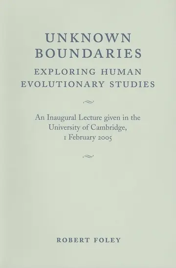 Cover of Unknown Boundaries