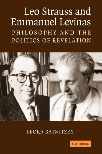 Cover of Leo Strauss and Emmanuel Levinas