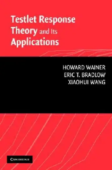 Cover of Testlet Response Theory and Its Applications