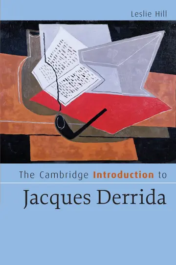 Cover of The Cambridge Introduction to Jacques Derrida