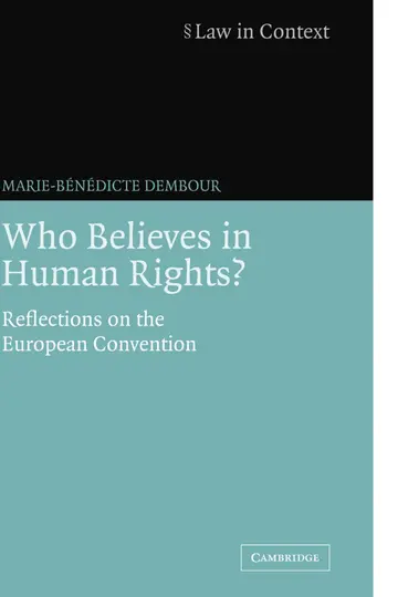 Cover of Who Believes in Human Rights?
